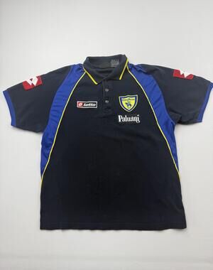 Chievo Verona Jersey Mens Large Blue Yellow Soccer Football Lotto Paluani